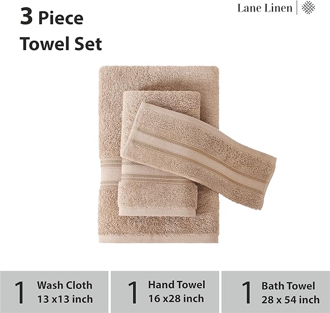 LANE LINEN Luxury Bath Towels Set - Image 3