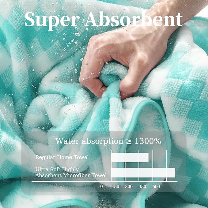 4 Piece Extra Large Bath Towel Set Oversized Bath Sheet 35"x70" Bathroom Towel - Image 7