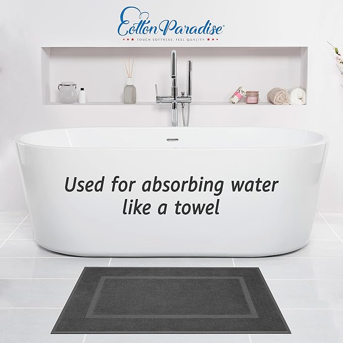 Cotton Paradise 100% Cotton Bath Mats - Image 2