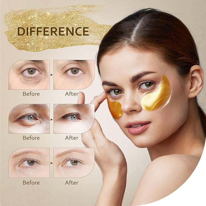 Taimand Under Eye Patches, 24K Gold Under Eye Mask - Image 2