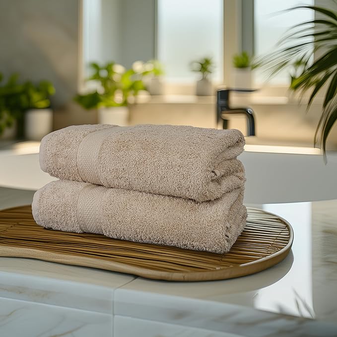 Commercial Bulk Pack of 12 Bath Towels – 100% Cotton Terry 24" x 48" – Ideal - Image 4