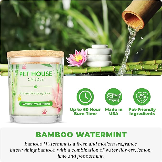 Pet House Candles, Plant-Based Pet Candle Clean Burning, 60 Hour Burn Time - Image 2