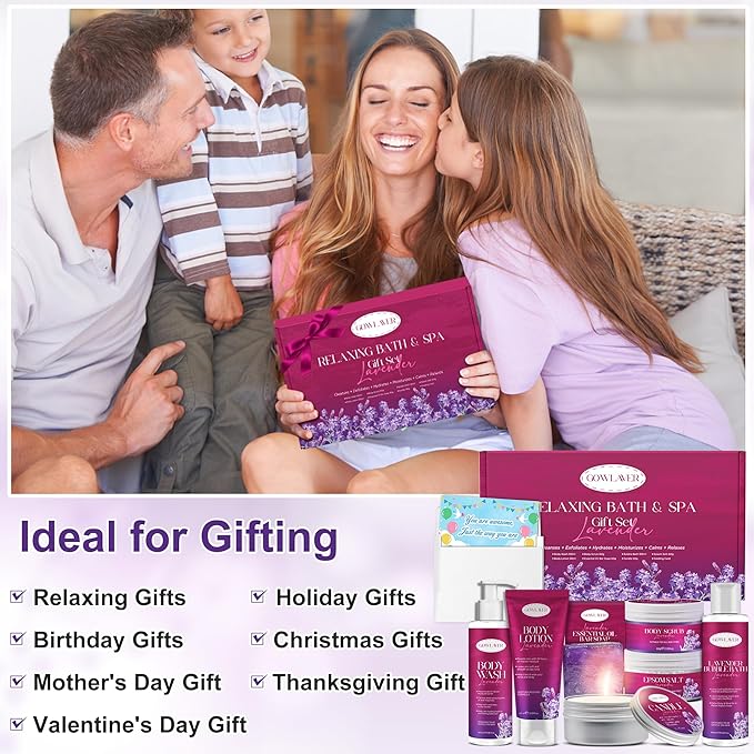 Gifts for Women, Relax Stress Relief Birthday Gifts for Women Spa Basket Self - Image 2