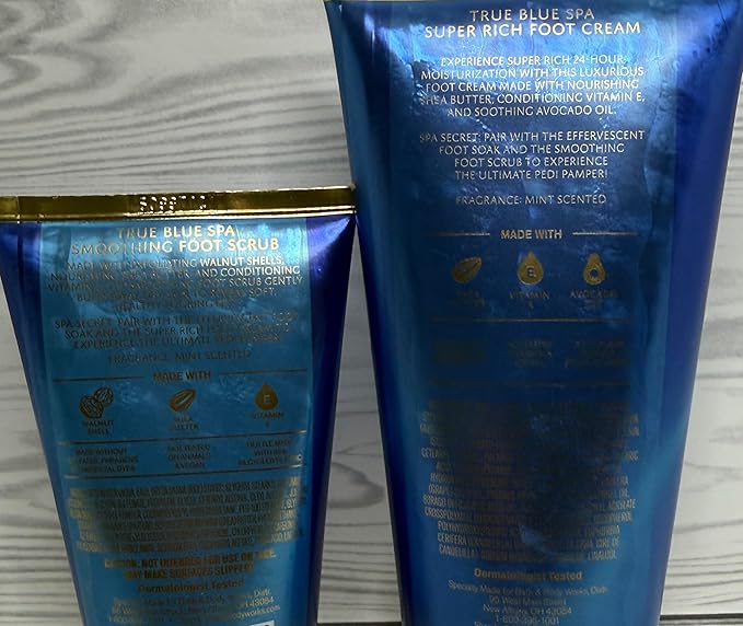 Bath and Body Works Super Rich Foot Cream and Foot Smoothing Foot Scrub Set of 2 - Image 2