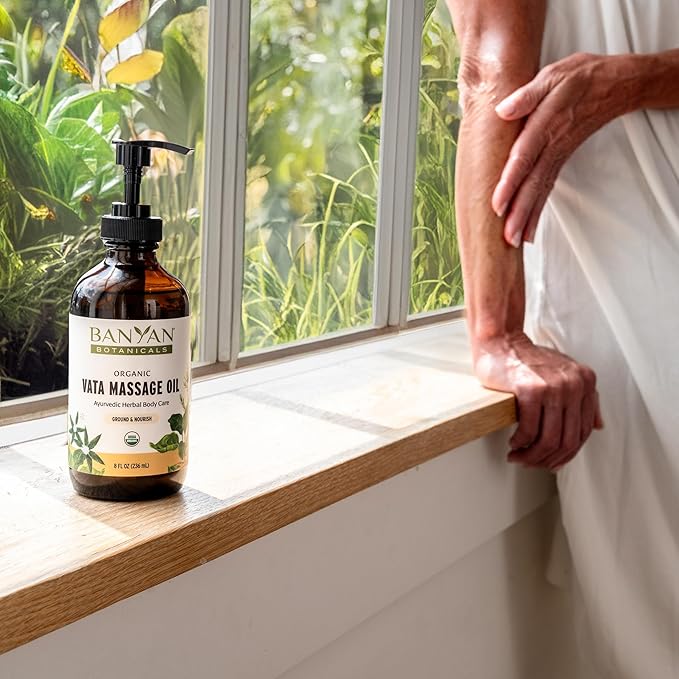 Banyan Botanicals Vata Massage Oil – Organic Herbal Massage Oil - Image 4