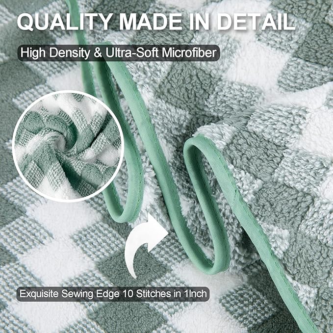 Hand Towels Set 2 Pack-16“x31” Ultra Soft Microfibers Bathroom Towel Set Highly - Image 2