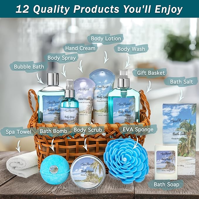 Aqua Elegante Spa Basket For Women - Image 2