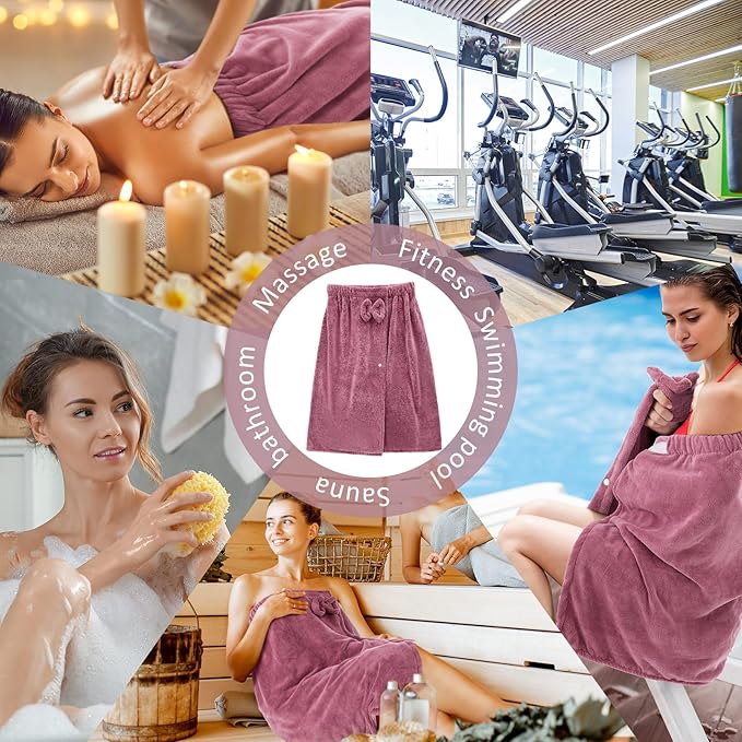 Xtinmee 2 Sets Normal Size Womens Wrap Towel - Image 6