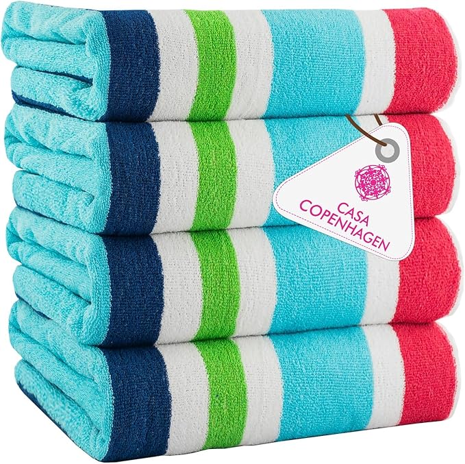 CASA COPENHAGEN Monaco Beach Towels Designed in Denmark Rough and Tough by CASACOPENHAGEN