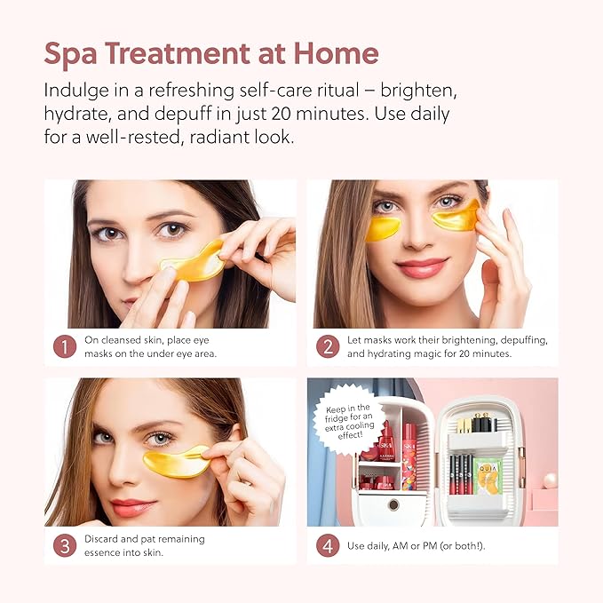 QUIA Hydrogel Eye Patches with Collagen – Depuff, Smooth Fine Lines & Hydrate - Image 7