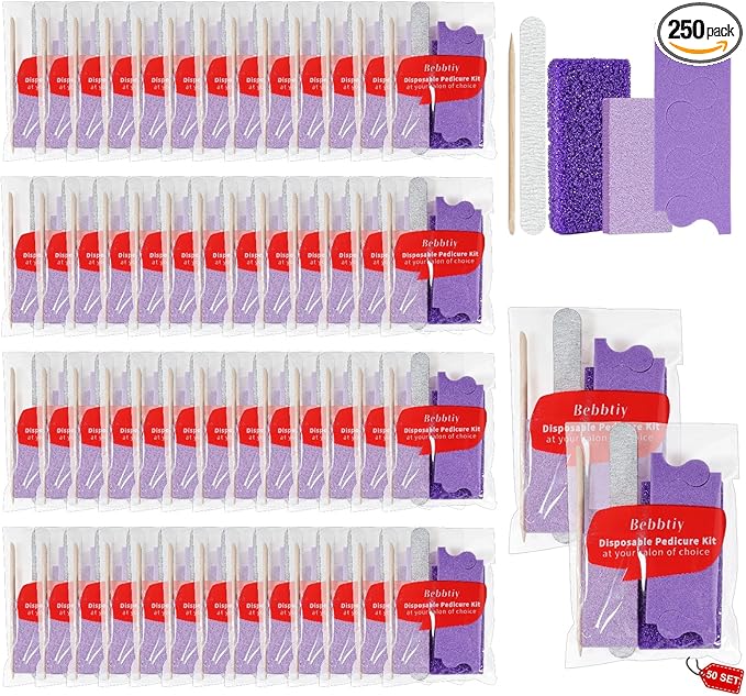 Disposable Pedicure Kit Sets, 5 in 1 Nail Salon Manicure Pedicure Kit by Unknown
