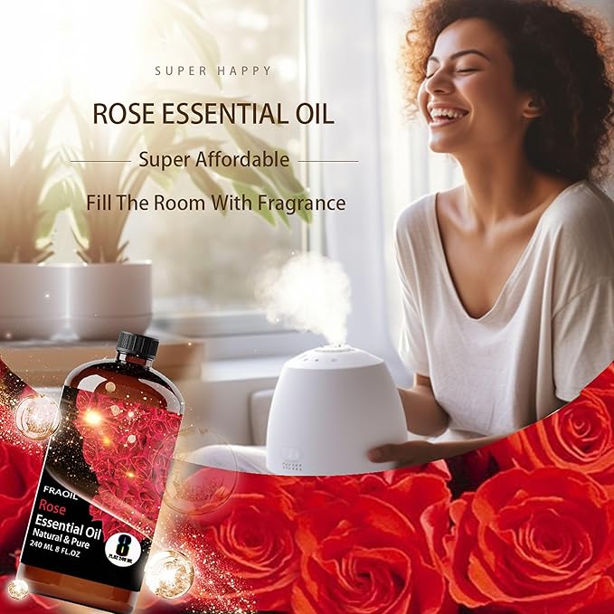 Rose Essential Oil, Rose Oil 8 Fl Oz 240ML - Image 3
