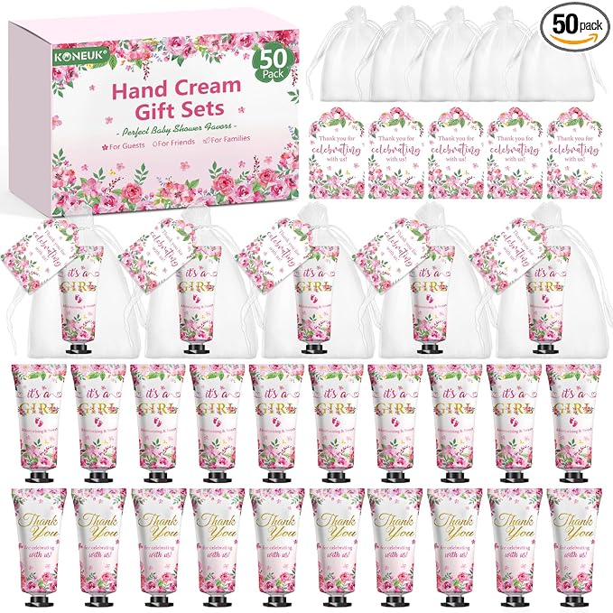 KONEUK 50 Pack Bulk Hand Cream Sets, Bridal Shower Favors, Appreciation Gifts by KONEUK