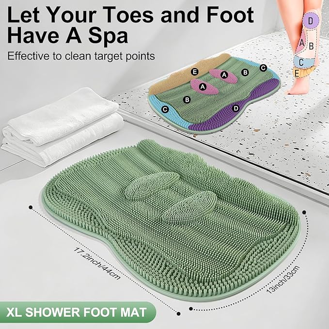 Bath Shower Foot Scrubber Mat - Image 3