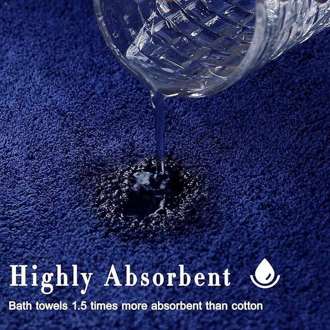 SEISSO Bath Towels 4 Pack Premium Large Towels - Image 5