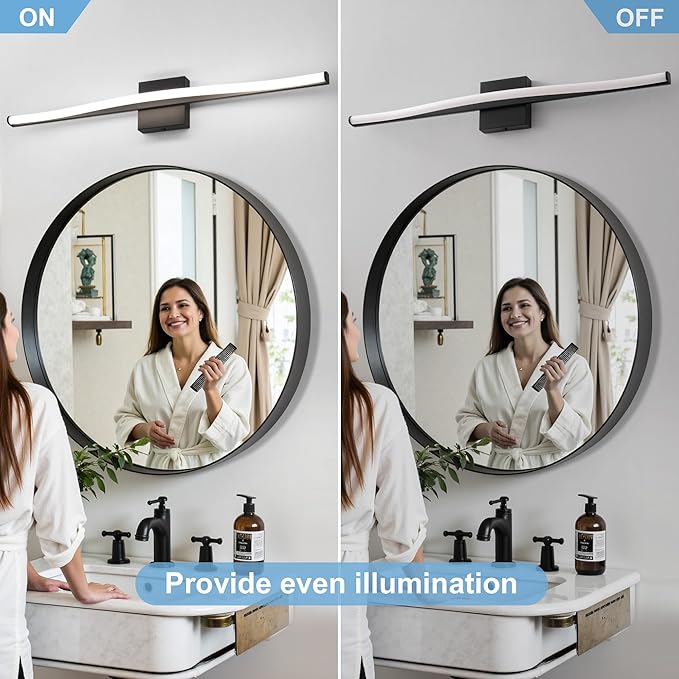 Modern Bathroom Vanity Light 32 inch, Dimmable 5CCT Led Bathroom Light Fixture - Image 7