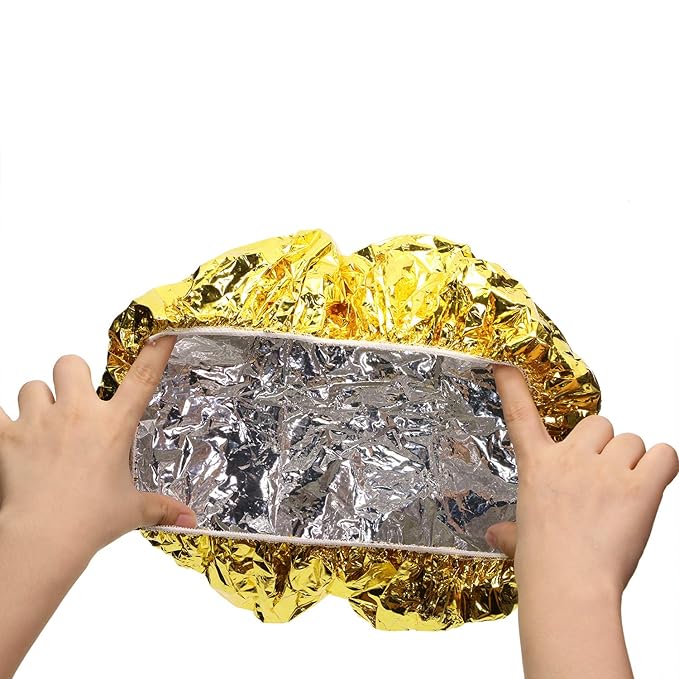 Tupalizy 4PCS Deep Conditioning Heat Cap Aluminum Foil Shower Cap - Image 6