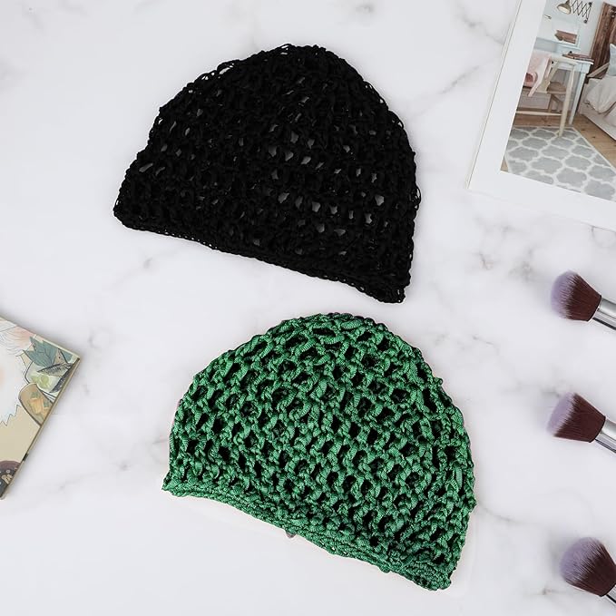WLLHYF Wig Cap Thick Long Hair Caps Adjustable Net Mesh Braided Weaving Making - Image 4