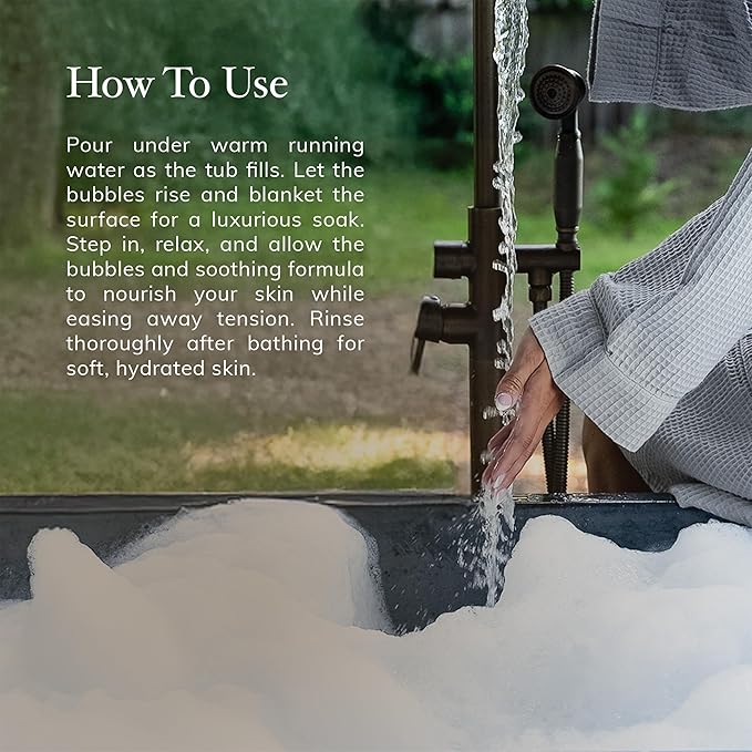 Deep Steep Magnesium Bubble Bath, 15.6 oz – Foaming Soak - Image 5