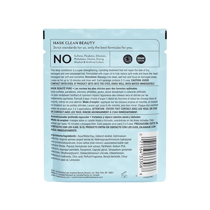 HASK ARGAN OIL Repairing Deep Conditioner Treatments - Image 8