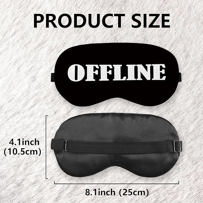 Offline Sleep Mask Silk, Funny Sleeping Mask Adjustable Sleep Mask, Blindfold - Image 7
