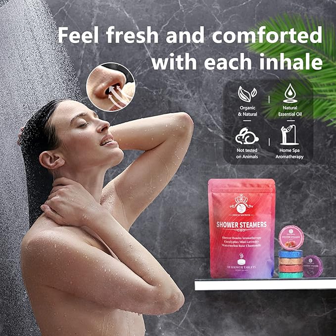 Shower Steamers Aromatherapy 18 Pack, Basket Set - Image 3