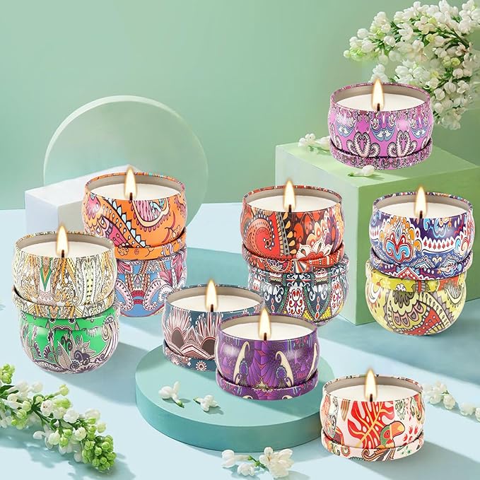 Scented Candles Gifts Set of 36 – 2.5oz Aromatherapy Travel Tin Candles - Image 4