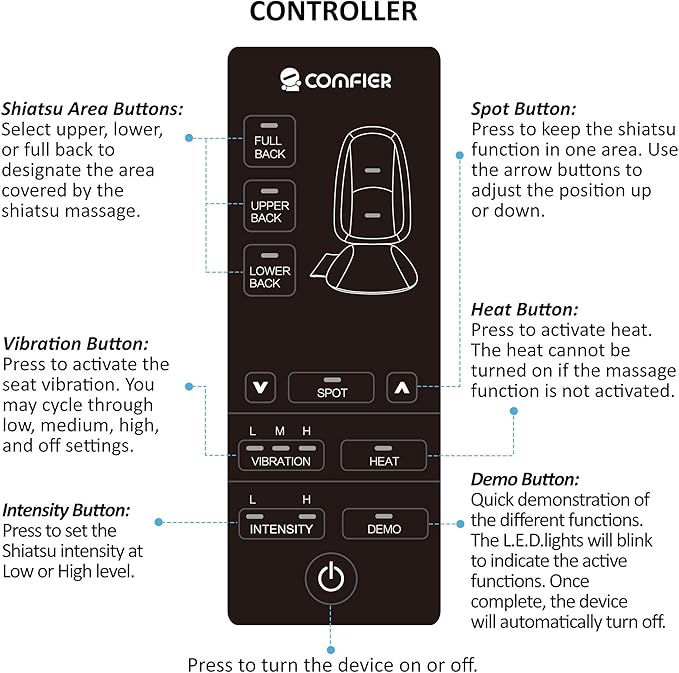 COMFIER Shiatsu Back Massager - Image 7