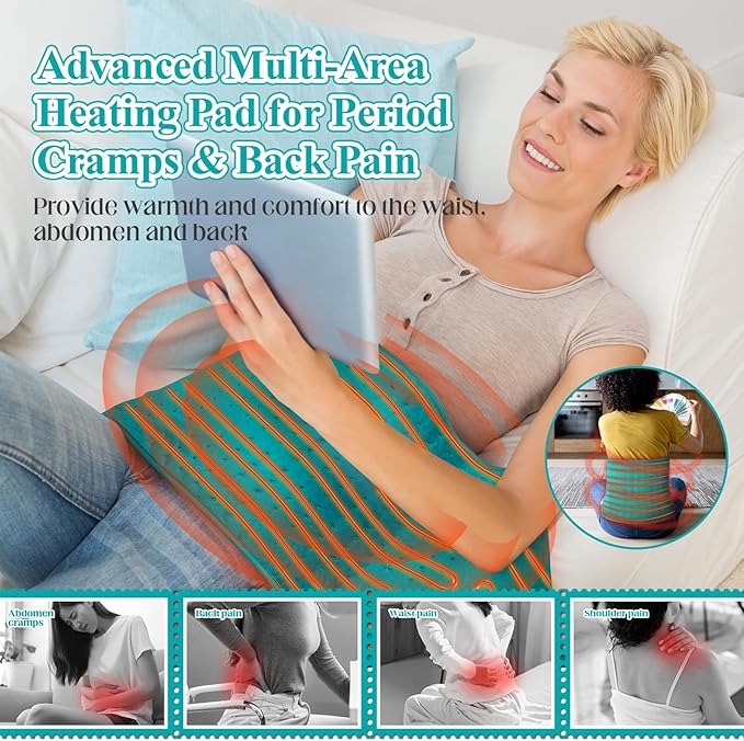 Heating Pad for Back, Heating Pad for Period Cramps/Waist/Stomach - Image 2