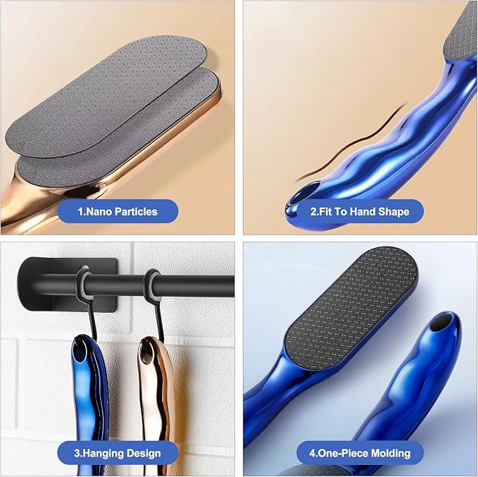 Veinsgrain Foot File, Nano Glass Foot File, Hard Skin Remover Nano-Glass Feet - Image 5