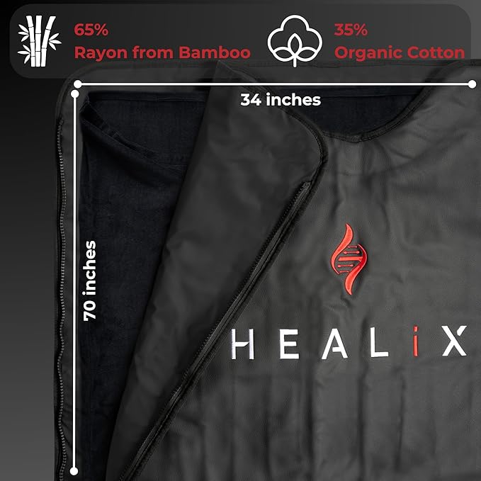 Healix Comfort Sauna Blanket Insert – Ultra-Soft Sauna Towel Liner Made of 65% - Image 6