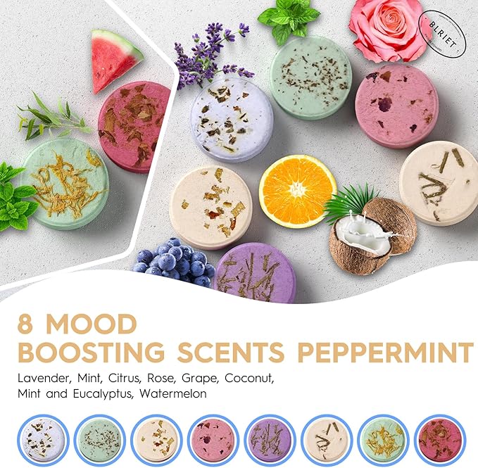 Shower Steamers Aromatherapy Mothers Day Gifts 8 Pack Shower Bombs Fruit Scents - Image 3