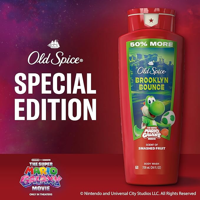 Old Spice Body & Face Wash for Men, x The Super Mario Galaxy Movie, 3X Defense - Image 6