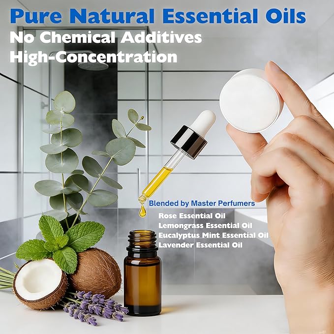 12 Tablets Shower Steamers Aromatherapy, Morning Evening Set, Gift - Image 5