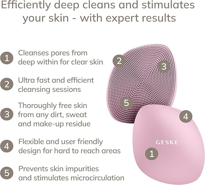 GESKE SmartAppGuided™ Facial Brush | 4 in 1 | Professional Facial Cleansing - Image 2