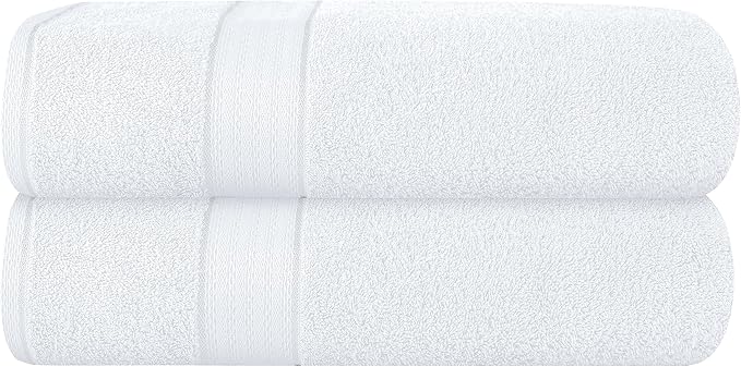 GLAMBURG 700 GSM Premium Cotton 2-Pack Oversized Extra Large Bath Sheet Set by GLAMBURG