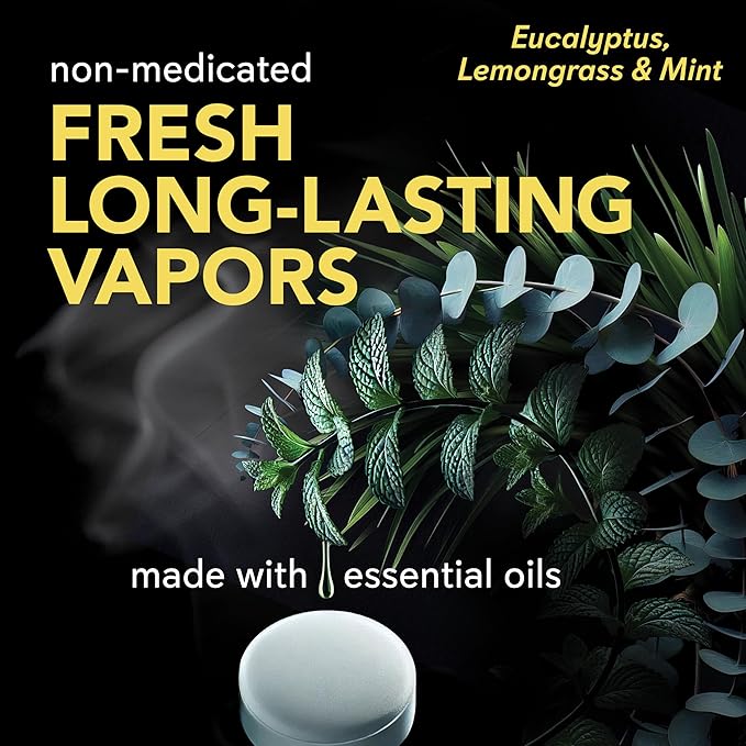 Sinucleanse Vapor Shower Steamers, All Natural Eucalyptus, Mint & Lemongrass - Image 3