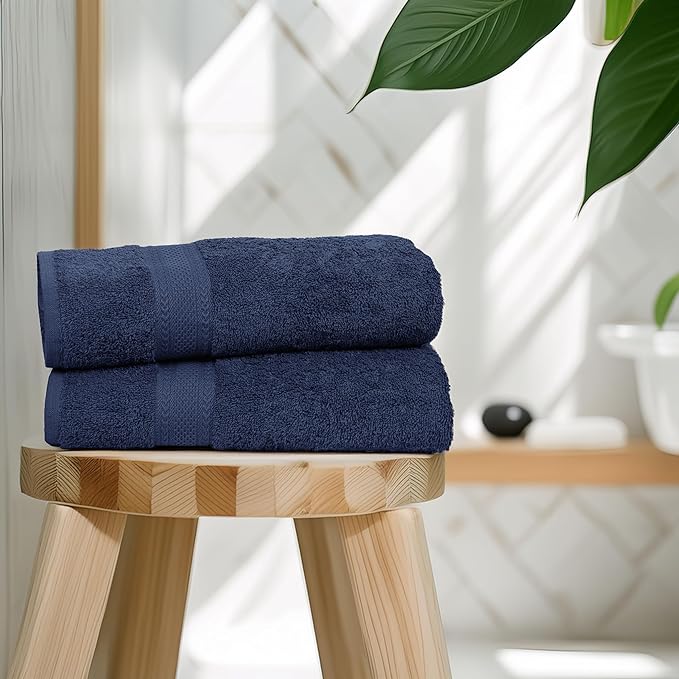 Commercial Bulk Pack of 12 Bath Towels – 100% Cotton Terry 24" x 48" – Ideal - Image 6