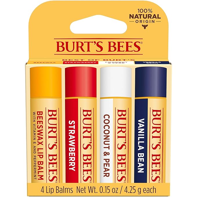 Burt's Bees Lip Balm, Strawberry, Coconut and Pear, and Vanilla Bean Pack - Image 8