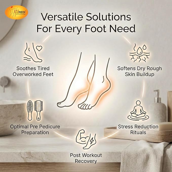 SPA REDI Foot Soak for Pedicure Preparation & Therapeutic Foot Treatment | Pure - Image 7