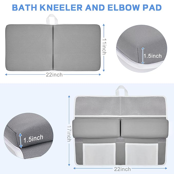 Baby Bath Kneeler and Elbow Rest Pad Set, Bathtub Kneeling Pad, Baby Accessories - Image 3