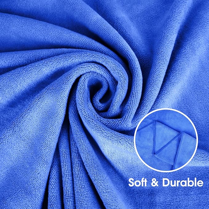 JML Microfiber Bath Towels, Large Bathroom Towel Set 6 Pack - Image 3