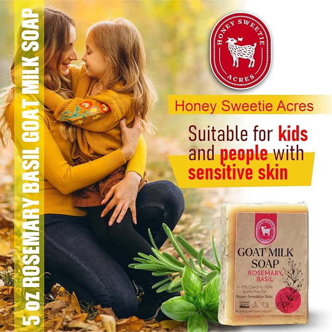 Honey Sweetie Acres Rosemary Basil Goat Milk Soap - Image 5