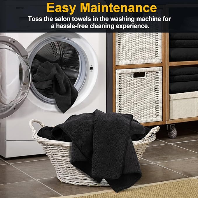 UNIMADE Salon Towels 2 Pack, Microfiber Barber Towels Bulk, Hair-Drying Cloth - Image 4