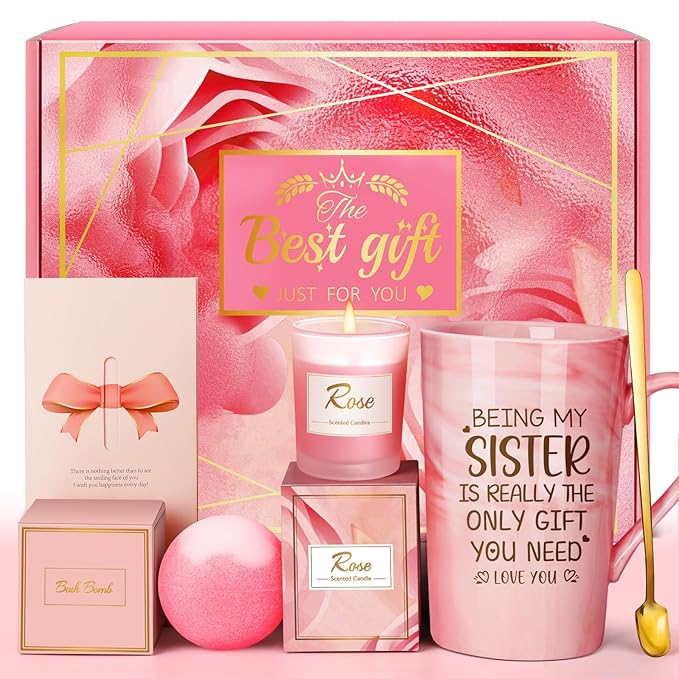 Mothers Day Gifts for Sisters from Sister: Eletorot Spa Relaxation Baskets Set by Eletorot