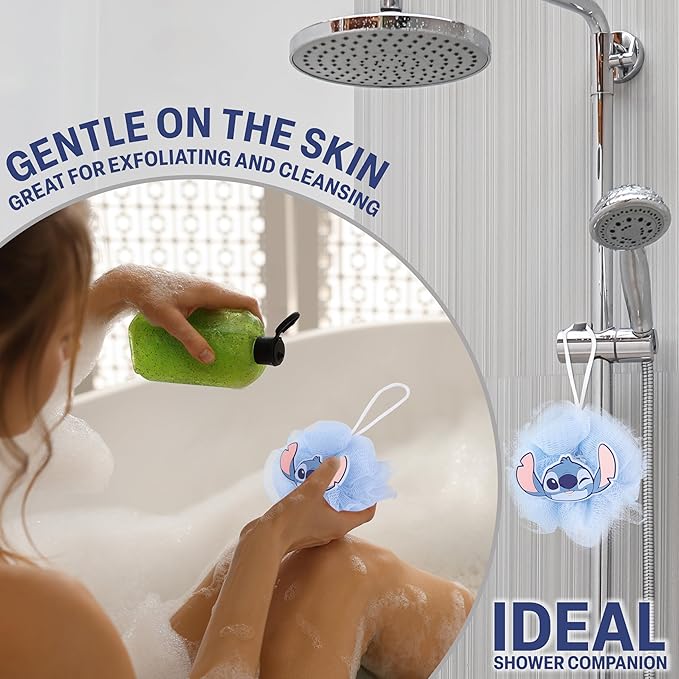 Disney Stitch Shower Accessories Set and Clear Toiletry Bag - Image 4