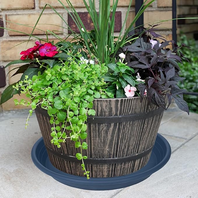 4 Pack of 16 inch Plant Saucer, Large Plant Tray, Heavy Sturdy Plant Drainage - Image 3
