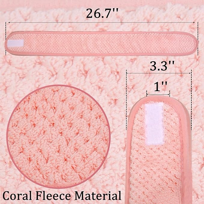 Huachi Skincare Headbands for Women Girls: Spa Headband for Washing Face Towel - Image 3