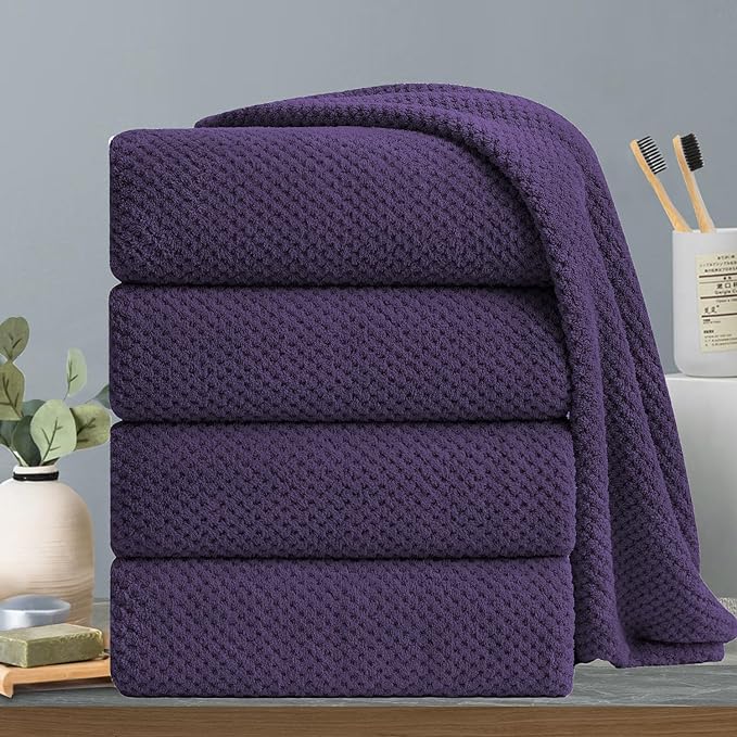 Extra Large Bath Towels Set 35x70 Inches by Hailea