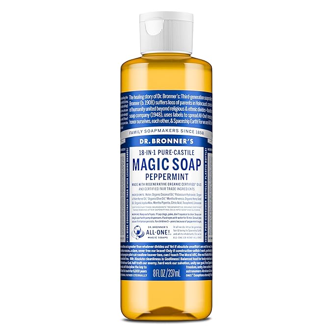 Dr. Bronner's Pure-Castile Magic Liquid Soap- Made by DrBronners